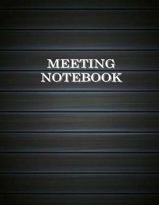 Book cover for Meeting Notebook