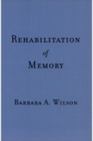 Cover of Rehabilitation of Memory