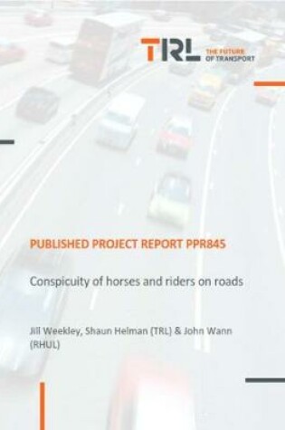 Cover of Conspicuity of horses and riders on road
