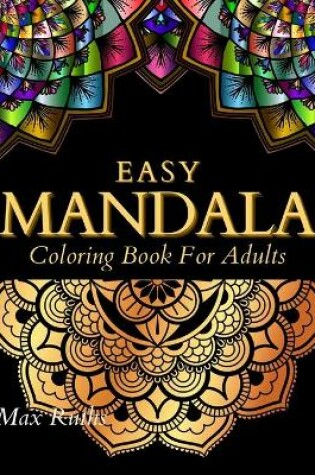 Cover of EASY MANDALA Coloring Book For Adults