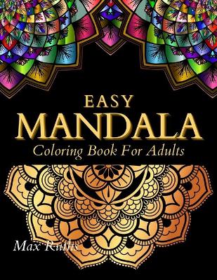 Cover of EASY MANDALA Coloring Book For Adults