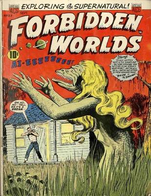 Book cover for Forbidden Worlds Number 33 Horror Comic Book