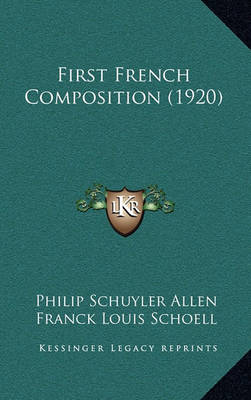 Book cover for First French Composition (1920)
