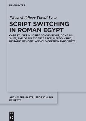 Cover of Script Switching in Roman Egypt