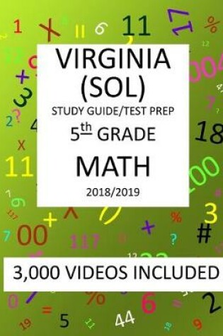 Cover of 5th Grade VIRGINIA SOL, 2019 MATH, Test Prep