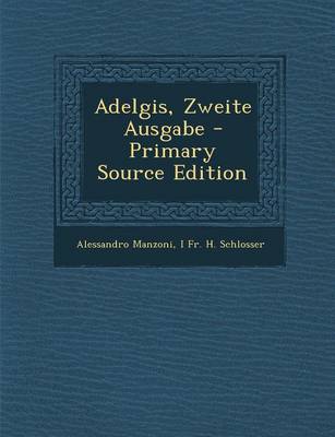 Book cover for Adelgis, Zweite Ausgabe