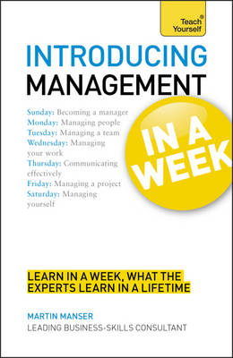 Cover of Introducing Management in a Week: Teach Yourself