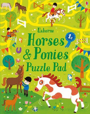 Book cover for Horses and Ponies Puzzles Pad