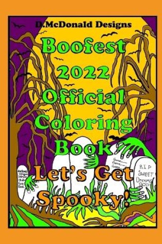 Cover of D. McDonald Designs Boofest 2022 official Coloring Book