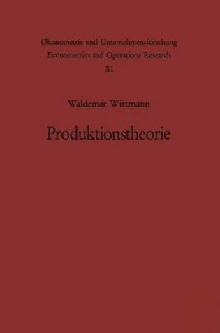 Cover of Produktionstheorie