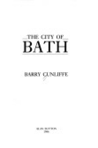 Cover of City of Bath