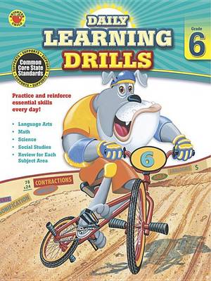 Book cover for Daily Learning Drills, Grade 6