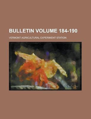 Book cover for Bulletin Volume 184-190