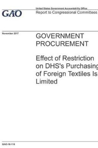 Cover of Government Procurement