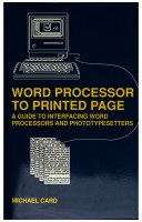 Book cover for Word Processor to Printed Page