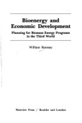 Cover of Bioenergy And Economic Development