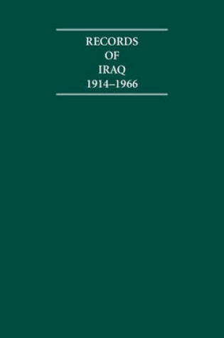 Cover of Records of Iraq 1914-1966 15 Volume Hardback Set