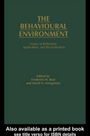 Cover of The Behavioural Environment