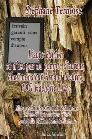 Cover of L'auto-edition ce n'est pas du compte d'auteur, cher monsieur Arnaud Nourry, PDG Hachette Livre