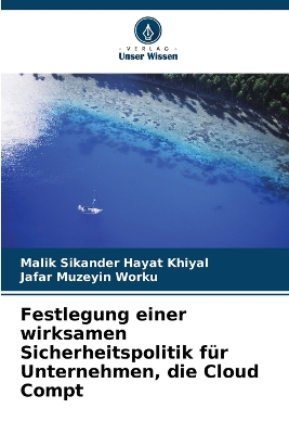 Book cover for Festlegung einer wirksamen Sicherheitspolitik für Unternehmen, die Cloud Compt