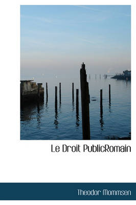 Book cover for Le Droit Publicromain