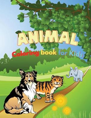 Book cover for Animal Coloring Book For Kids