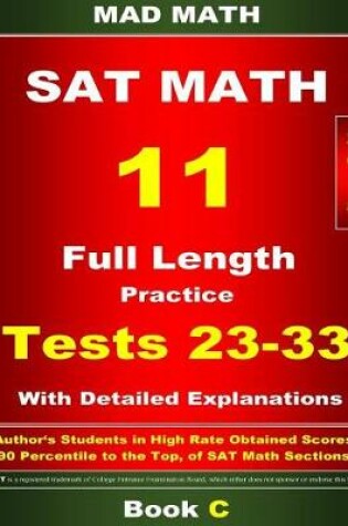 Cover of 2018 New SAT Math Tests 23-33 Book C