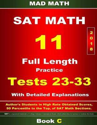 Book cover for 2018 New SAT Math Tests 23-33 Book C