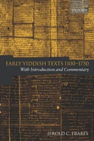 Cover of Early Yiddish Texts 1100-1750