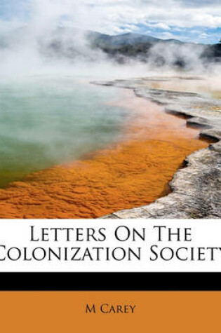 Cover of Letters on the Colonization Society