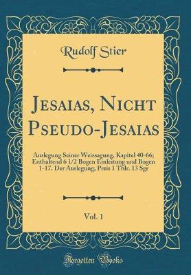 Book cover for Jesaias, Nicht Pseudo-Jesaias, Vol. 1