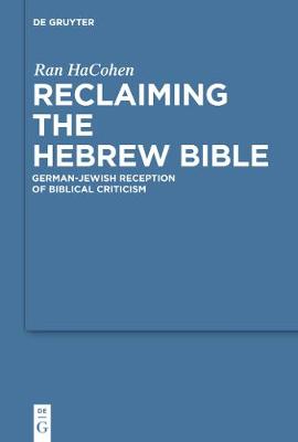 Cover of Reclaiming the Hebrew Bible