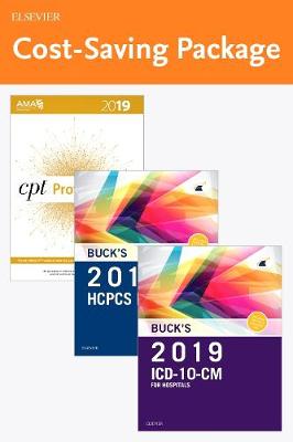 Cover of 2019 ICD-10-CM Hospital Edition, 2019 HCPCS Professional Edition and AMA 2019 CPT Professional Edition Package