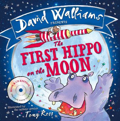 Book cover for The First Hippo on the Moon