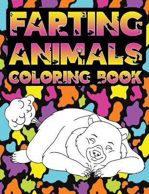 Book cover for Farting Animals Coloring Book