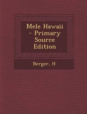 Book cover for Mele Hawaii - Primary Source Edition