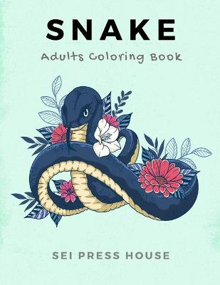 Book cover for Snake Adults Coloring Book