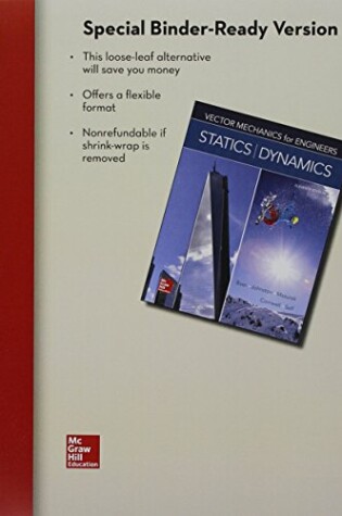 Cover of Package: Loose Leaf for Vector Mechanics for Engineers: Statics and Dynamics with 2 Semester Connect Access Card