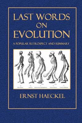 Book cover for Last Words on Evolution