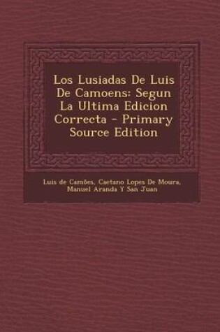 Cover of Los Lusiadas de Luis de Camoens