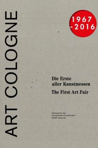 Cover of Art Cologne 1967 - 2016