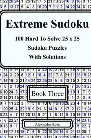 Cover of Extreme Sudoku Three