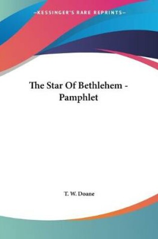 Cover of The Star Of Bethlehem - Pamphlet