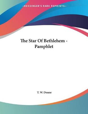 Book cover for The Star Of Bethlehem - Pamphlet