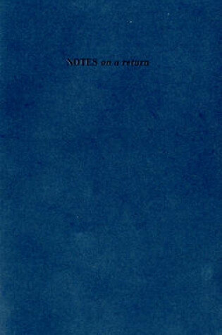 Cover of NOTES on a Return