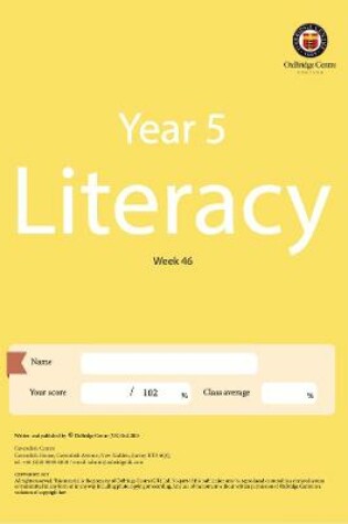 Cover of OxBridge Year 5 Literacy Week 46