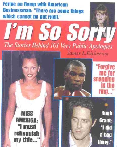 Book cover for I'm So Sorry