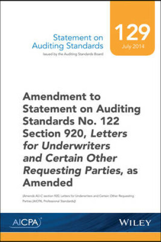 Cover of Statement on Auditing Standards, Number 129