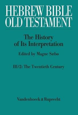 Book cover for Hebrew Bible / Old Testament -- The History of Its Interpretation