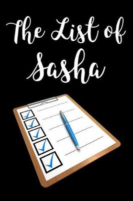 Book cover for The List of Sasha